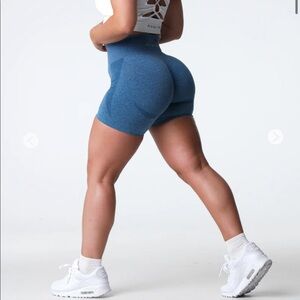 NVGTN XS Slate Blue Contour Seamless Shorts